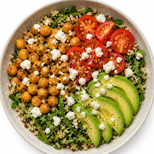 A chickpea meal-prep bowl